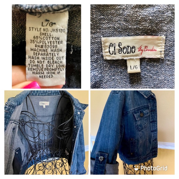 Ci Sodo by Cavalini cropped denim blazer - Picture 3 of 4